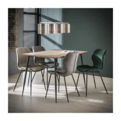 Eetkamerstoel Shawn Velvet Antraciet - Stof - Grijs -Puur Woood Winkel 1000093716 0102