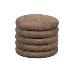 WOOOD Poef Kimi - Teddy - Bruin - 32x40x40