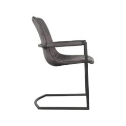 LABEL51- Eetkamerstoel Bodi - Antraciet Velours - 54x64x87 Cm -Puur Woood Winkel 1000094047 0102