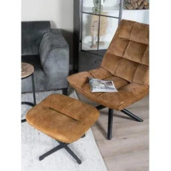 Decor 88 Adaline Velvet Fauteuil Goud - 70x65x105 Cm -Puur Woood Winkel 1000094206 0102