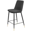 Puur Larvik Counter Barstoel - Stof - Grijs