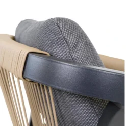 Rimini Barstoel Tuin - Stof - Zwart -Puur Woood Winkel 1000094399 0104