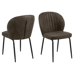 Sohome Eetkamerstoel - Set Van 2 - Knox - Antraciet
