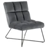 Sohome Fauteuil Wendolyn - Velvet - Donkergrijs