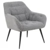 Sohome Fauteuil Otto - Bouclé - Grijs