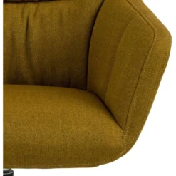 Sohome Draaifauteuil Leopold - Met Voetenbank - Geel -Puur Woood Winkel 1000094491 0103