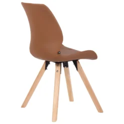 CLP Set Van 2 Eetkamerstoelen Luna Kunstleder Koperkleurig -Puur Woood Winkel 1000095288 0102