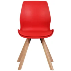 CLP Eetkamerstoel Luna Kunststof Rood -Puur Woood Winkel 1000095293 0102