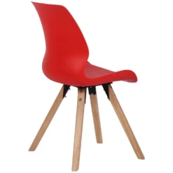 CLP Eetkamerstoel Luna Kunststof Rood -Puur Woood Winkel 1000095293 0104