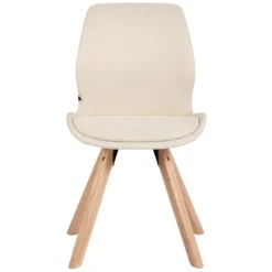 CLP Eetkamerstoel Luna Stof Crème -Puur Woood Winkel 1000095301 0102