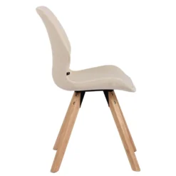 CLP Eetkamerstoel Luna Stof Crème -Puur Woood Winkel 1000095301 0103