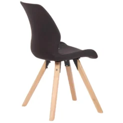 CLP Set Van 2 Eetkamerstoelen Luna Stof Zwart -Puur Woood Winkel 1000095308 0102