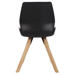 CLP Set Van 2 Eetkamerstoelen Luna Kunststof Zwart -Puur Woood Winkel 1000095310 0103