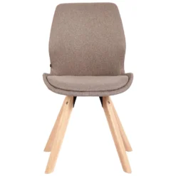 CLP Eetkamerstoel Luna Stof Taupe -Puur Woood Winkel 1000095312 0102