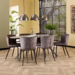 Valencia Eetkamerstoel Velvet - Stof - Goudkleurig -Puur Woood Winkel 1000095331 0103