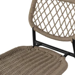 Giga Meubel Barkruk Naturel - Touw - 51x41x104cm - Barstoel Elie -Puur Woood Winkel 1000095458 0103