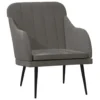 VidaXL Fauteuil 63x76x80 Cm Fluweel Donkergrijs