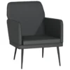 VidaXL Fauteuil 61x78x80 Cm Kunstleer Zwart