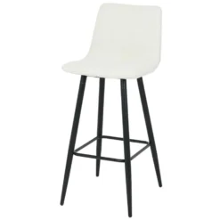 DS4U® Gaby Barkruk 65cm - Stof - Wit