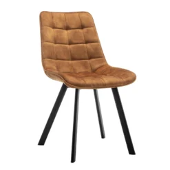 Furnihaus Eetkamerstoel Felix Velvet Geel