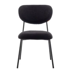 Furnihaus Eetkamerstoel Amalia Teddy Zwart -Puur Woood Winkel 1000096636 0102