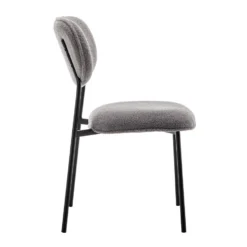 Furnihaus Eetkamerstoel Amalia Teddy Grijs -Puur Woood Winkel 1000096644 0103