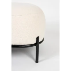 Puur Kalve Hocker - Rechthoek - Stof - Wit 7 Puur Kalve Hocker - Rechthoek - Stof - Wit -Puur Woood Winkel 1000096844 0104