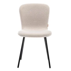 Furnihaus Eetkamerstoel Luca Teddy Beige Set Van 2 -Puur Woood Winkel 1000096857 0102