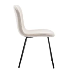 Furnihaus Eetkamerstoel Luca Teddy Beige Set Van 2 -Puur Woood Winkel 1000096857 0103