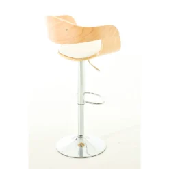 CLP Barkruk Kingston Kunstleder Natura Wit -Puur Woood Winkel 1000096971 0103