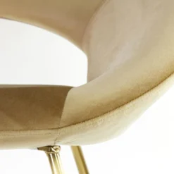 Antony Eetkamerstoel Velvet - Stof - Goudkleurig -Puur Woood Winkel 1000096979 0104