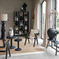 Morazan Stoel Zwart/naturel - Hout - Zwart -Puur Woood Winkel 1000096989 0104