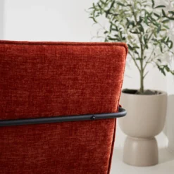 Fauteuil Hailey Koper Chenille - Stof - Koperkleurig -Puur Woood Winkel 1000097052 0103