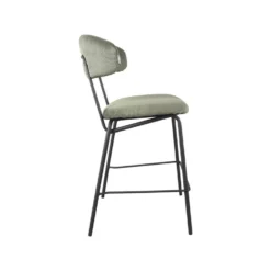 LABEL51 Eetkamerstoel Zack - Groen - Ribcord -Puur Woood Winkel 1000097878 0102