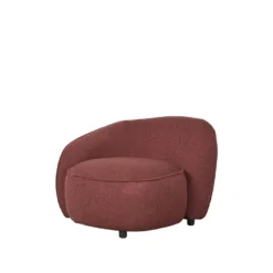 LABEL51 Fauteuil Livo Links - Winered - Boucle -Puur Woood Winkel 1000097883 0102
