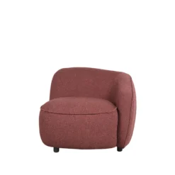 LABEL51 Fauteuil Livo Rechts - Winered - Boucle