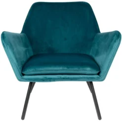 Puur Berg Fauteuil Velvet - Stof - Blauw -Puur Woood Winkel 1000098379 0102