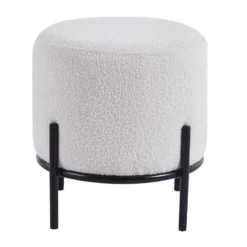 DS4U® Torben Hocker 35x38cm - Stof - Wit