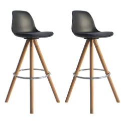 Happy Garden Stoelen TOBIAS - Zwart - Plastic