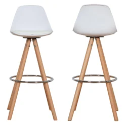 Happy Garden Stoelen TOBIAS - Wit - Plastic -Puur Woood Winkel 1000099397 0103