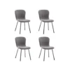 Furnihaus Eetkamerstoelen Set Van 4 - Luca - Teddy - Grijs