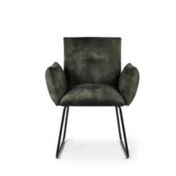 Hoyz Collection - Eetkamerstoel V615 Groen - 72x60x90 - Set Van 2