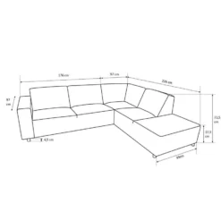 Hoekbank Nolan Links - Donkergrijs 7 Hoekbank Nolan Links - Donkergrijs -Puur Woood Winkel 10101990 9600