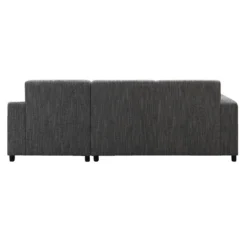 Hoekbank Aberdeen Rechts - Stof - Grijs -Puur Woood Winkel 10104020 0900