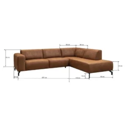 Hoekbank Otis Rechts - Cognac -Puur Woood Winkel 10112061 9600