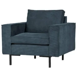 WOOOD Fauteuil Arwin - Staalblauw