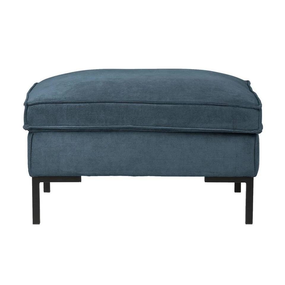 WOOOD Hocker Arwin - Staalblauw - 51x80x60 Cm 1 WOOOD Hocker Arwin - Staalblauw - 51x80x60 Cm