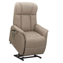 Relaxfauteuil Nebraska (sta -op) - Taupe -Puur Woood Winkel 10205546 0811