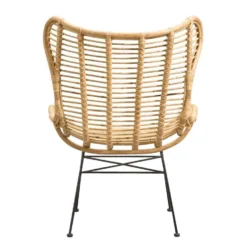 Fauteuil Jasmine - Rotan/metaal - Naturel -Puur Woood Winkel 10207005 0900