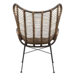 Fauteuil Jasmine - Rotan/metaal - Bruin -Puur Woood Winkel 10207008 0900